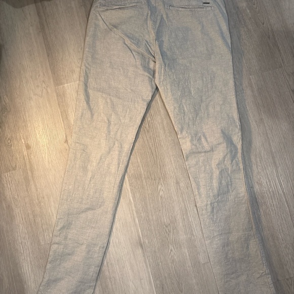 Zara Beige Striped Pants - Picture 6 of 6